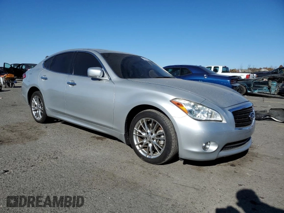 2013 Infiniti M37 with VIN JN1BY1AR7DM602593, listed as a Copart auction lot 76594594 with 118,994 mi miles and Salvage Title. Bid and sale history available at carsss.com. Image 4.