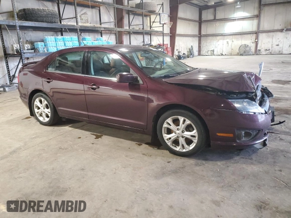 2012 Ford Fusion SE with VIN 3FAHP0HA0CR377773, listed as a Copart auction lot 57278885 with 133,700 mi miles and Salvage title. Bid and sale history available at DreamBid. Image 4.