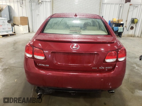 2007 Lexus GS 350 with VIN JTHCE96S470005173, listed as a Copart auction lot 55408425 with Not Provided miles and Non Repairable. Bid and sale history available at DreamBid. Image 6.