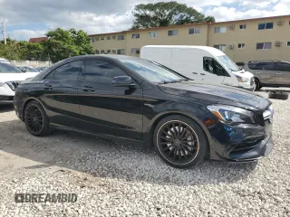 2018 Mercedes-Benz CLA 45 AMG with VIN WDDSJ5CB7JN554081, listed as a Copart auction lot 43916474 with 40,372 mi miles and . Bid and sale history available at DreamBid. Image 4.