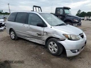 2004 Mazda MPV ES with VIN JM3LW28J240519116, listed as a Copart auction lot 58103714 with 227,151 mi miles and Salvage Title. Bid and sale history available at carsss.com. Image 4.