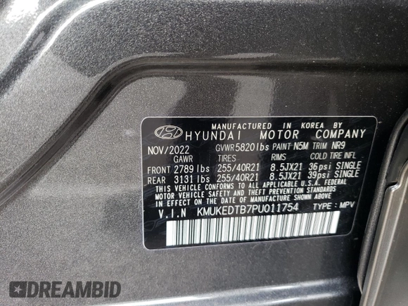 2023 Genesis GV60 Performance z VIN KMUKEDTB7PU011754, wystawiony jako Copart lot #39865424 z przebiegiem 5 915 mil mil oraz . Historia ofert i sprzedaży dostępna na DreamBid. Obrazek 13.