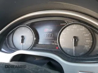 2014 Audi S8 with VIN WAUD2AFD6EN004797, listed as a Copart auction lot 69993344 with 124,196 mi miles and Salvage Title. Bid and sale history available at carsss.com. Image 9.