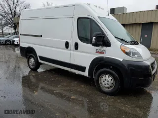 2019 Ram ProMaster Cargo Van with VIN 3C6TRVBG7KE510860, listed as a Copart auction lot 43205445 with 202,956 mi miles and Clean Title. Bid and sale history available at carsss.com. Image 4.