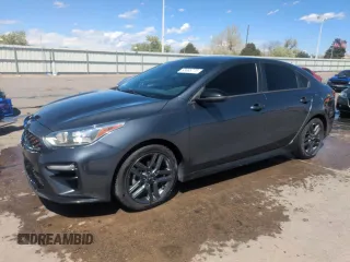 2021 Kia Forte GT-Line with VIN 3KPF34AD3ME273232, listed as a Copart auction lot 53688775 with 51,001 mi miles and Salvage title. Bid and sale history available at DreamBid. Image 1.