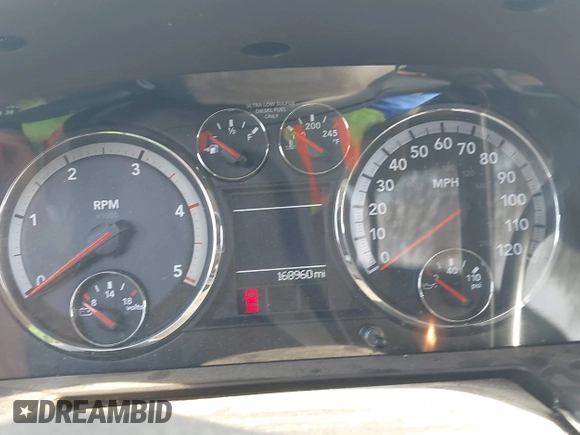 2010 Dodge Ram 2500 SLT with VIN 3D7UT2CL8AG127026, listed as a IAAI auction lot 41769726 with 168,960 mi miles. Bid and sale history available at carsss.com. Image 7.