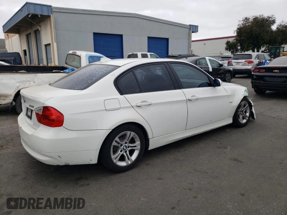 2008 BMW 3 Series 328i with VIN WBAVC57508NK77545, listed as a Copart auction lot 71871404 with 107,150 mi miles and Salvage title. Bid and sale history available at DreamBid. Image 3.