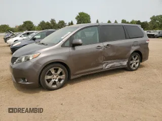 2011 Toyota Sienna SE with VIN 5TDXK3DC4BS045294, listed as a Copart auction lot 59034465 with 134,192 mi miles and Salvage title. Bid and sale history available at DreamBid. Image 1.