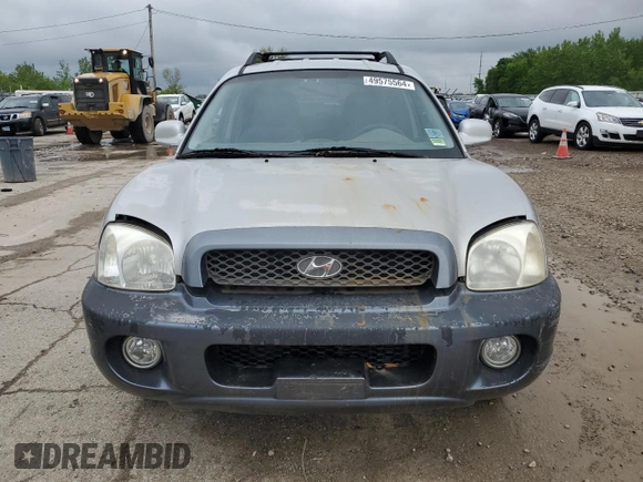 2004 Hyundai Santa Fe GLS with VIN KM8SC73D74U772335, listed as a Copart auction lot 49575564 with 146,840 mi miles and Clean Title. Bid and sale history available at DreamBid. Image 5.