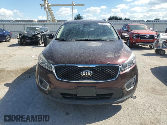 2016 Kia Sorento LX with VIN 5XYPGDA58GG001526, listed as a Copart auction lot 72775054 with 186,118 mi miles and Salvage Title. Bid and sale history available at DreamBid. Image 5.