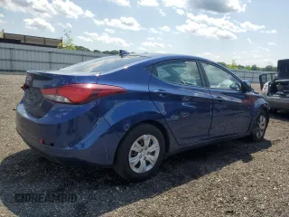 2016 Hyundai Elantra SE with VIN 5NPDH4AE6GH781888, listed as a Copart auction lot 61032035 with 55,652 mi miles and Salvage title. Bid and sale history available at DreamBid. Image 3.