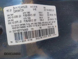 2003 Chrysler PT Cruiser with VIN 3C4FY48B73T503029, listed as a IAAI auction lot 41380601 with 89,461 mi miles. Bid and sale history available at carsss.com. Image 9.