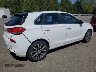 2019 Hyundai Elantra GT with VIN KMHH35LE7KU107245, listed as a Copart auction lot 53916705 with 28,297 mi miles and Salvage Title. Bid and sale history available at carsss.com. Image 3.