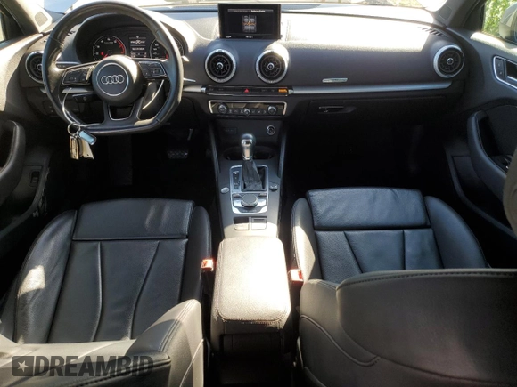 2017 Audi A3 Sedan Premium with VIN WAUB8GFF9H1029795, listed as a Copart auction lot 43848334 with 54,146 mi miles. Bid and sale history available at carsss.com. Image 8.