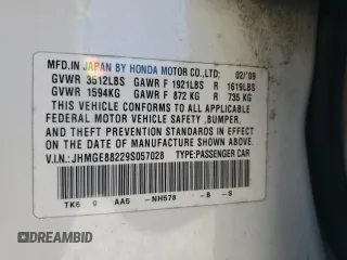 2009 Honda Fit with VIN JHMGE88229S057028, listed as a Copart auction lot 50776515 with 0 mi miles and Salvage Title. Bid and sale history available at carsss.com. Image 16.
