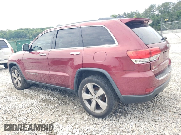 2014 Jeep Grand Cherokee Limited with VIN 1C4RJFBG1EC102219, listed as a Copart auction lot 56845045 with 253,280 mi miles and Salvage title. Bid and sale history available at DreamBid. Image 2.