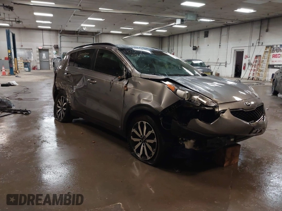 2019 Kia Sportage EX with VIN KNDPNCACXK7550830, listed as a IAAI auction lot 42273807 with 63,645 mi miles and . Bid and sale history available at DreamBid. Image 6.