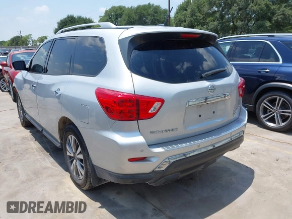 2017 Nissan Pathfinder SV with VIN 5N1DR2MM0HC609840, listed as a IAAI auction lot 42297249 with 143,273 mi miles and . Bid and sale history available at DreamBid. Image 3.