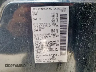 2015 Nissan Pathfinder SV with VIN 5N1AR2MN9FC703515, listed as a Copart auction lot 58198325 with 154,468 mi miles and Salvage title. Bid and sale history available at DreamBid. Image 13.