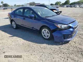 2018 Subaru Impreza Premium with VIN 4S3GKAD69J3608886, listed as a Copart auction lot 59051215 with 43,326 mi miles and Salvage title. Bid and sale history available at DreamBid. Image 4.