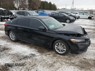 2024 Honda Civic Sedan EX with VIN 2HGFE2F32RH117663, listed as a Copart auction lot 86250814 with 12,043 mi miles and Salvage Title. Bid and sale history available at carsss.com. Image 4.