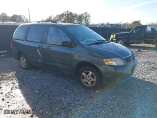 2000 Mazda MPV DX with VIN JM3LW28G0Y0154963, listed as a IAAI auction lot 41446402 with 219,262 mi miles. Bid and sale history available at carsss.com. Image 1.