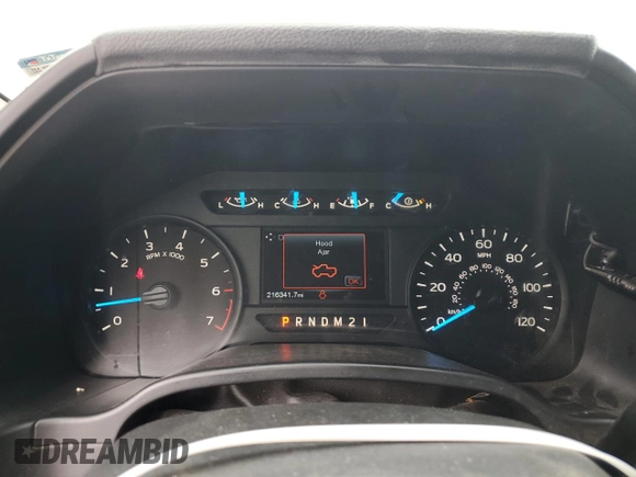 2017 Ford F-150 XL with VIN 1FTEW1EP3HKD52621, listed as a Copart auction lot 50790025 with 216,341 mi miles and Salvage Title. Bid and sale history available at carsss.com. Image 9.