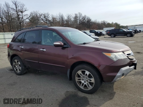 2008 Acura MDX Tech Pkg with VIN 2HNYD28338H519708, listed as a Copart auction lot 43756775 with 209,016 mi miles and Clean Title. Bid and sale history available at carsss.com. Image 4.