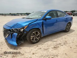 2024 Nissan Sentra SV z VIN 3N1AB8CV0RY279377, wystawiony jako Copart lot #55381375 z przebiegiem 15 655 mil mil oraz Szkoda całkowita • Salvage title. Historia ofert i sprzedaży dostępna na DreamBid. Obrazek 1.