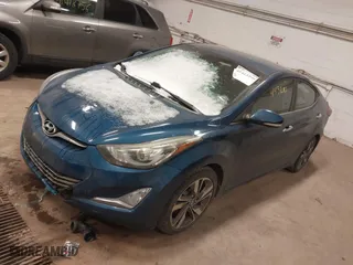 2014 Hyundai Elantra SE with VIN KMHDH4AEXEU139124, listed as a IAAI auction lot 41413290 with 129,352 mi miles. Bid and sale history available at carsss.com. Image 2.