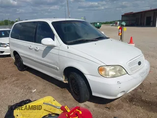 2005 Kia Sedona LX with VIN KNDUP131456634276, listed as a IAAI auction lot 42090209 with 185,754 mi miles and . Bid and sale history available at DreamBid. Image 1.