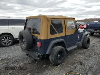 2001 Jeep Wrangler SE with VIN 1J4FA29P41P303093, listed as a Copart auction lot 49342475 with 193,768 mi miles and Salvage Title. Bid and sale history available at carsss.com. Image 3.