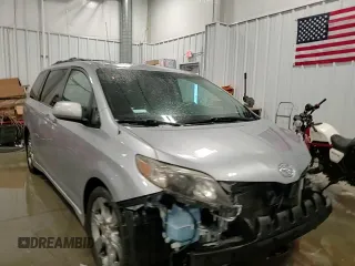 2012 Toyota Sienna SE with VIN 5TDXK3DC3CS180574, listed as a Copart auction lot 45020255 with 240,341 mi miles and Clean Title. Bid and sale history available at carsss.com. Image 14.