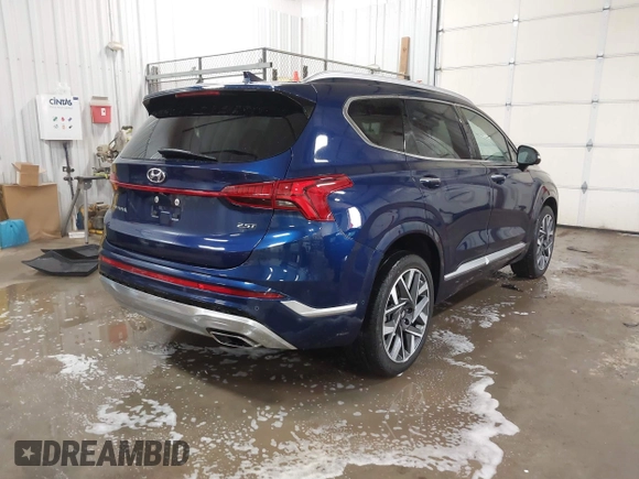 2022 Hyundai Santa Fe Calligraphy with VIN 5NMS54AL4NH440644, listed as a IAAI auction lot 41491812 with 29,671 mi miles. Bid and sale history available at carsss.com. Image 4.
