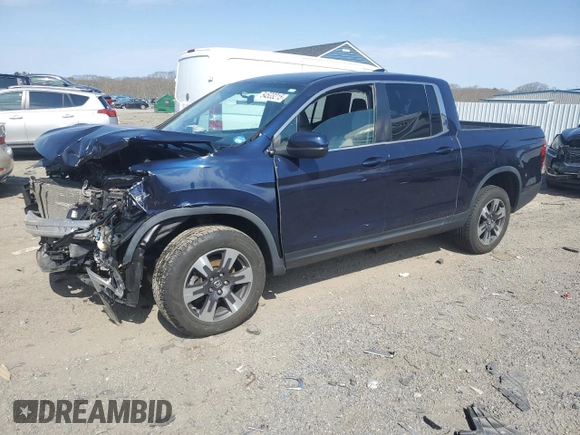 2018 Honda Ridgeline RTL with VIN 5FPYK3F58JB011968, listed as a Copart auction lot 54533215 with Not provided miles and Salvage title. Bid and sale history available at DreamBid. Image 1.