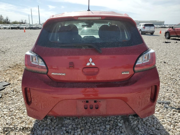 2021 Mitsubishi Mirage ES with VIN ML32AUHJ8MH007878, listed as a Copart auction lot 49356785 with 103,550 mi miles and Salvage Title. Bid and sale history available at carsss.com. Image 6.