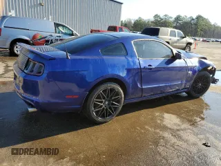 2013 Ford Mustang GT with VIN 1ZVBP8CF9D5269882, listed as a Copart auction lot 45360035 with Not Provided miles and Salvage Title. Bid and sale history available at carsss.com. Image 3.