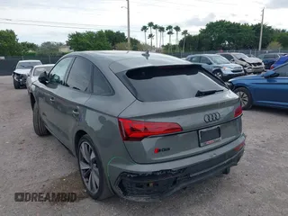 2023 Audi SQ5 Sportback Premium Plus with VIN WA124AFY7P2070703, listed as a IAAI auction lot 40912148 with 19,414 mi miles and . Bid and sale history available at DreamBid. Image 6.