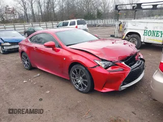 2015 Lexus RC 350 with VIN JTHSE5BC6F5005681, listed as a IAAI auction lot 41271084 with 1 mi miles. Bid and sale history available at carsss.com. Image 1.
