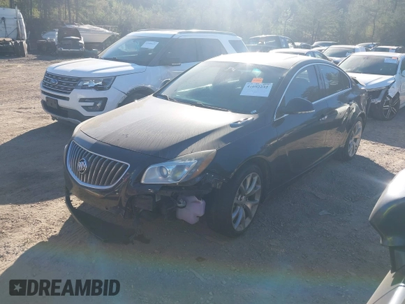 2013 Buick Regal GS with VIN 2G4GV5GV1D9155839, listed as a IAAI auction lot 41692232 with 134,111 mi miles. Bid and sale history available at carsss.com. Image 2.