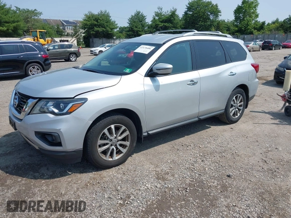 2018 Nissan Pathfinder SL with VIN 5N1DR2MM4JC670095, listed as a IAAI auction lot 42478486 with 291,630 mi miles and . Bid and sale history available at DreamBid. Image 17.