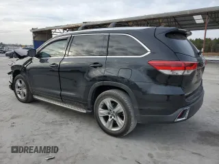 2018 Toyota Highlander Limited with VIN 5TDYZRFH7JS239666, listed as a Copart auction lot 44755665 with 61,232 mi miles and Salvage title. Bid and sale history available at DreamBid. Image 2.