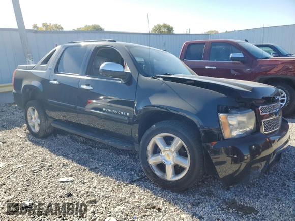 2008 Chevrolet Avalanche LTZ with VIN 3GNFK12368G270480, listed as a Copart auction lot 77632104 with 165,347 mi miles and Non Repairable. Bid and sale history available at carsss.com. Image 4.