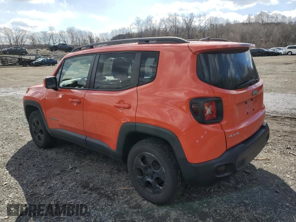 2015 Jeep Renegade Latitude with VIN ZACCJBBH2FPC34992, listed as a Copart auction lot 49621685 with 133,330 mi miles and Salvage Title. Bid and sale history available at carsss.com. Image 2.