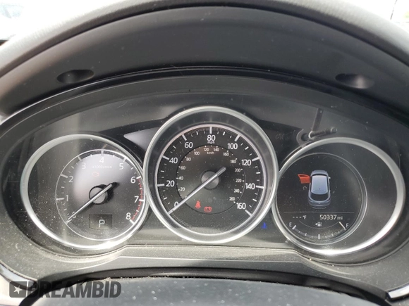 2019 Mazda CX-9 Touring with VIN JM3TCBCY4K0300233, listed as a Copart auction lot 59424225 with 50,337 mi miles and Salvage title. Bid and sale history available at DreamBid. Image 9.
