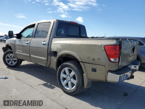 2008 Nissan Titan SE with VIN 1N6BA07D68N331854, listed as a Copart auction lot 81683984 with Not Provided miles and Clean Title. Bid and sale history available at carsss.com. Image 2.