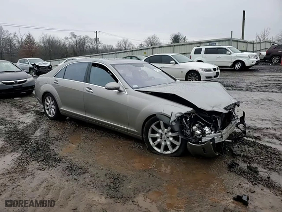2007 Mercedes-Benz S-Class 5.5L V8 with VIN WDDNG86X07A132609, listed as a Copart auction lot 73279134 with NaN miles and Salvage Title. Bid and sale history available at carsss.com. Image 11.