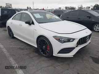 2022 Mercedes-Benz CLA with VIN W1K5J4GB8NN313749, listed as a IAAI auction lot 41869872 with 46,684 mi miles. Bid and sale history available at carsss.com. Image 1.