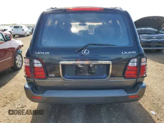 2002 Lexus LX 470 z VIN JTJHT00W923521442, wystawiony jako Copart lot #55936255 z przebiegiem 184 103 mil mil oraz Tytuł czysty. Historia ofert i sprzedaży dostępna na DreamBid. Obrazek 6.