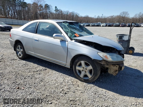 2005 Honda Civic EX with VIN 1HGEM22945L002391, listed as a Copart auction lot 46150125 with 173,053 mi miles and Salvage Title. Bid and sale history available at DreamBid. Image 4.
